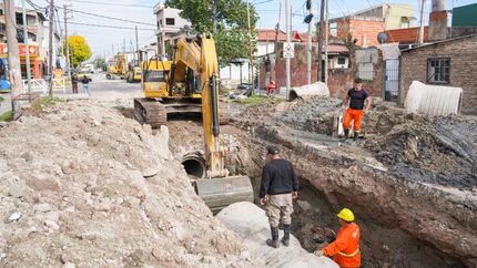 asi avanza la mega obra sobre la calle recondo, en fiorito