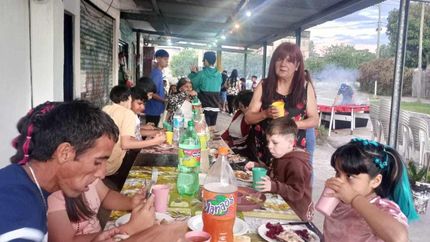 Pasaron de entre 70 a 80 niños y adultos durante el festejo de Nochebuena.