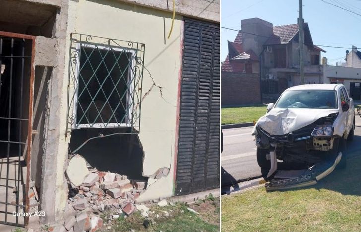 El choque afortunadamente no provocó heridos.