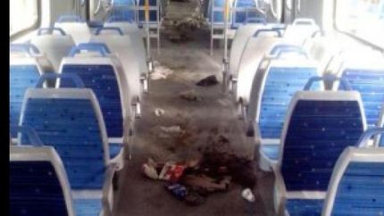 tren sarmiento destrozos