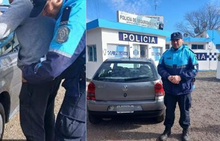 El momento de la detención.