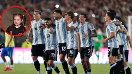 La fanática de la Scaloneta cantó Muchachos y provocó la ternura de todos.