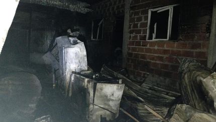 Así quedó la vivienda tras el devastador incendio.