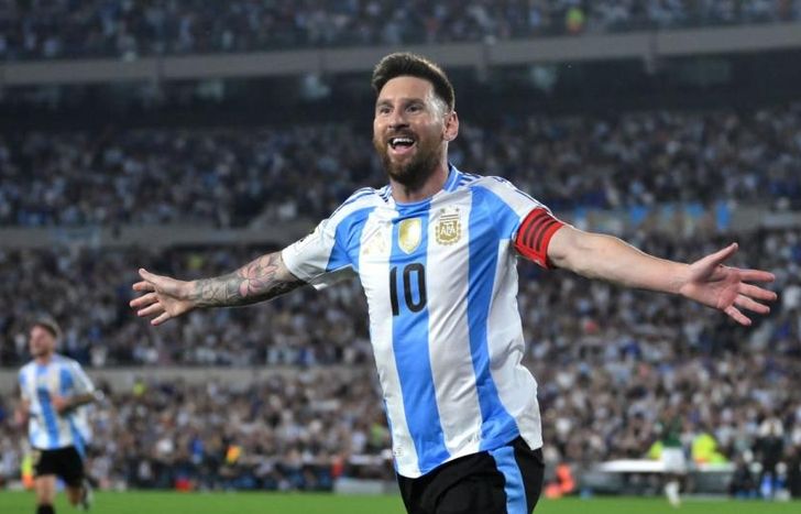 Messi marcó el 1-0 de Argentina ante Bolivia.