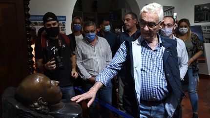 Juan Carlos Pallarols estuvo en la presentación de la muestra.