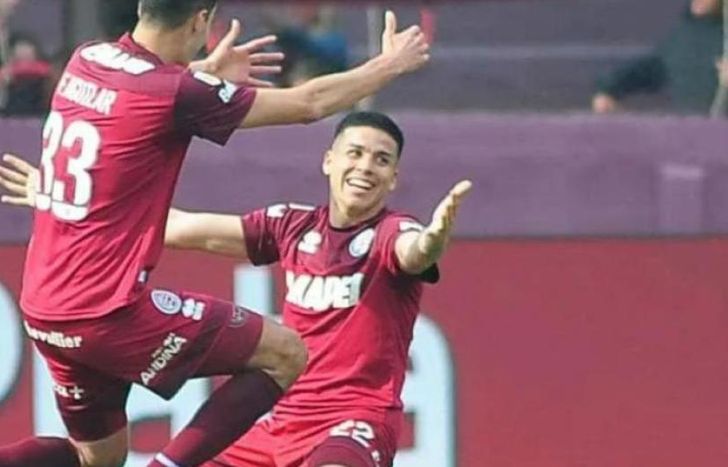 Así celebró Pérez su agónico gol ante Arsenal.