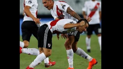 sobre la hora, river salvo el punto en brasil