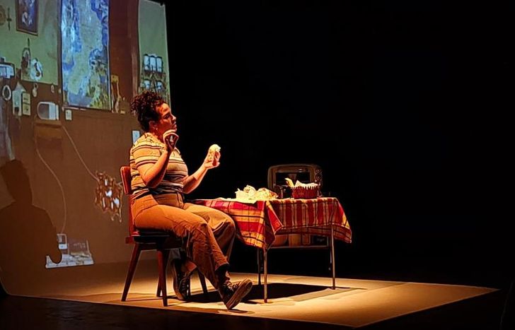 La Reina de Turdera, en escena.