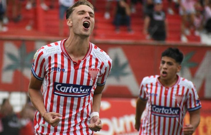 Manuel Brondo celebró su primer gol con la camiseta de Los Andes.