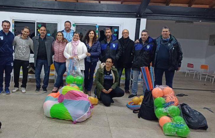 En la entrega de lo recaudado.