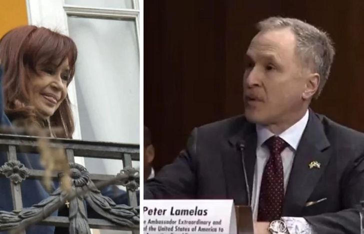 Cristina Kirchner apuntó contra Peter Lamelas, el embajador de Estados Unidos y Donald Trump en la Argentina.