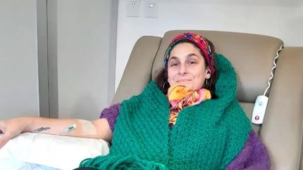 Vanesa Butera, en pleno tratamiento.