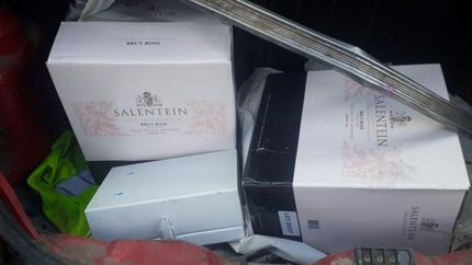 Secuestraron la camioneta con mercadería.