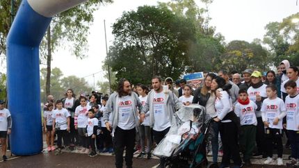 Todo listo en la largada de este domingo por la mañana.