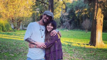 Daniel Osvaldo y Gianinna Maradona, juntos.