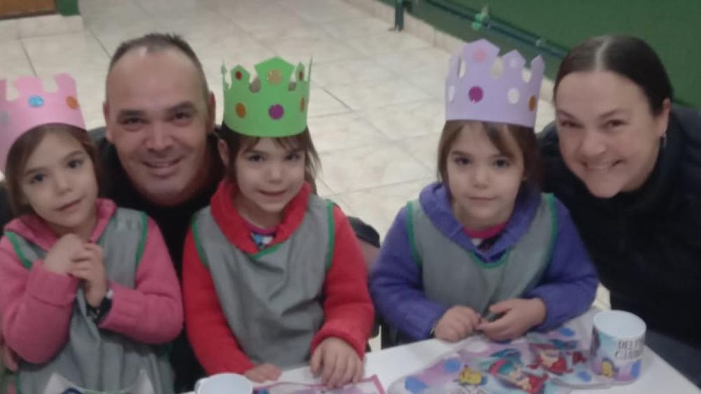 Este lunes hubo una celebración en el jardín.