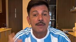 Martín Bossi, a full con la Selección Argentina.&nbsp;