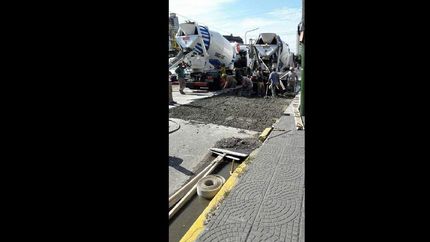 siguen los tareas de bacheo para mejorar la circulacion en alsina