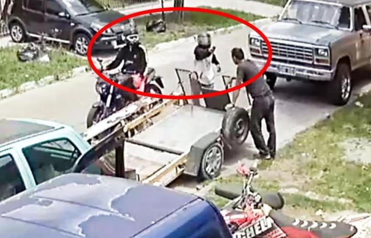 Captura del video del intento de homicidio de Leonardo Micheli.