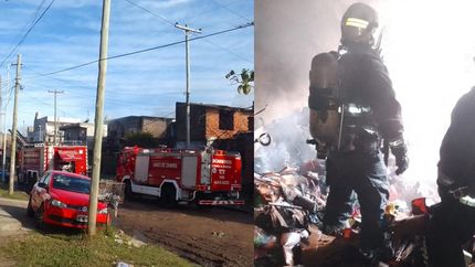 Diario La Unión | Hubo un arduo trabajo de los Bomberos de Lomas.