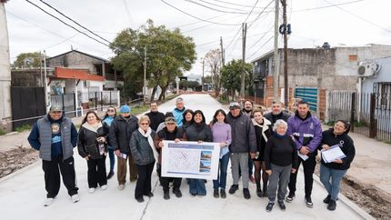 Ezpeleta, en Quilmes, suma nuevas cuadras pavimentadas.