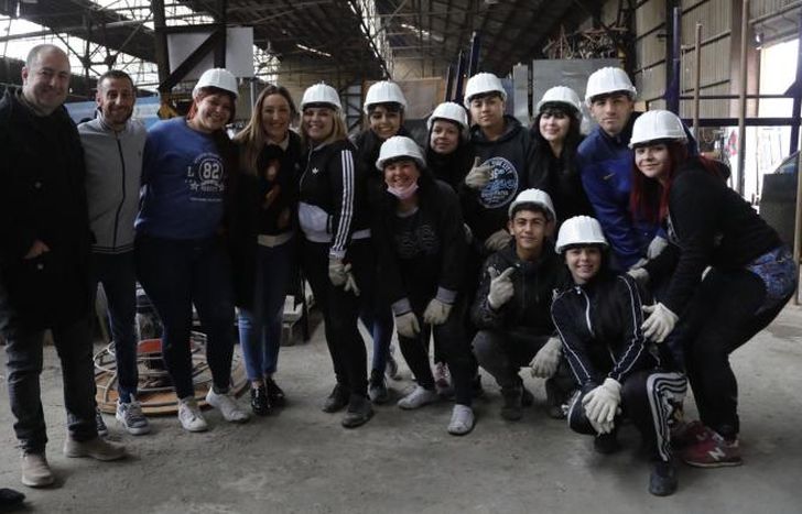 Marina Lesci visitó a los jóvenes durante las Prácticas Profesionalizantes.