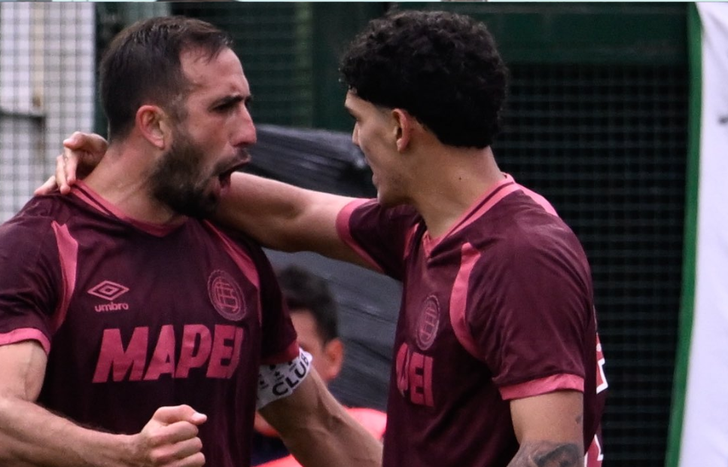 Carlos Izquierdoz le dio el empate a Lanús contra Banfield en el Clásico del Sur.&nbsp;