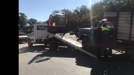 incautan en lomas vehiculos que arrojan residuos en la via publica