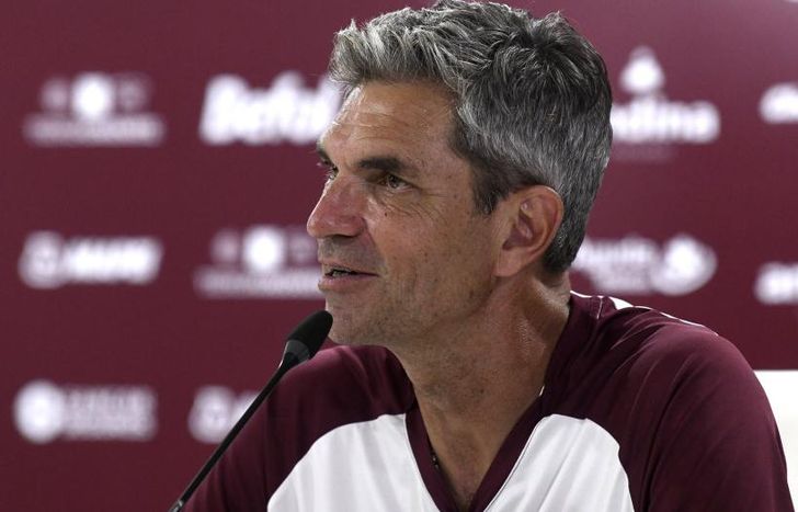 El DT de Lanús, Mauricio Pellegrino, habló en conferencia de prensa.