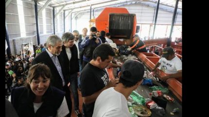 se inauguro la ampliacion de la planta de tratamiento de residuos de sarandi