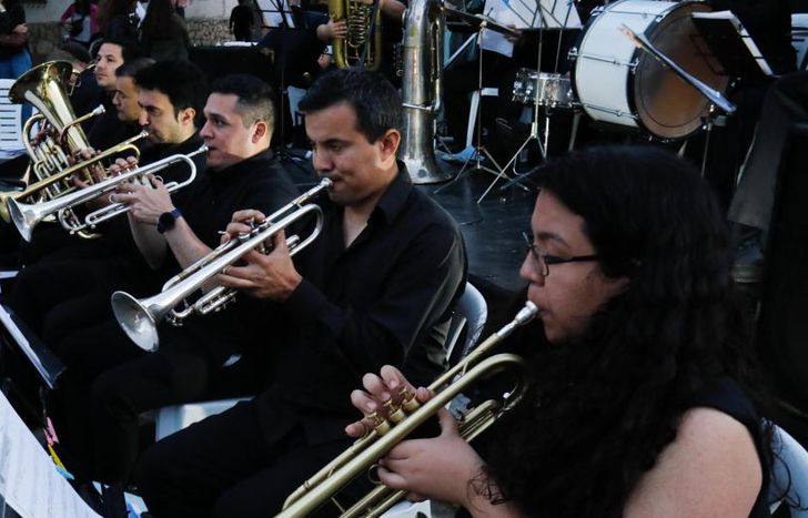 La Sinfónica Municipal durante uno de los eventos al aire libre.