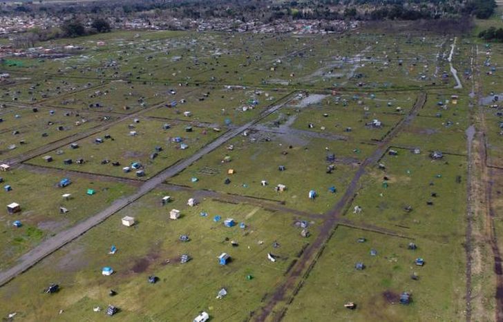 La toma de Guernica vista desde el aire.