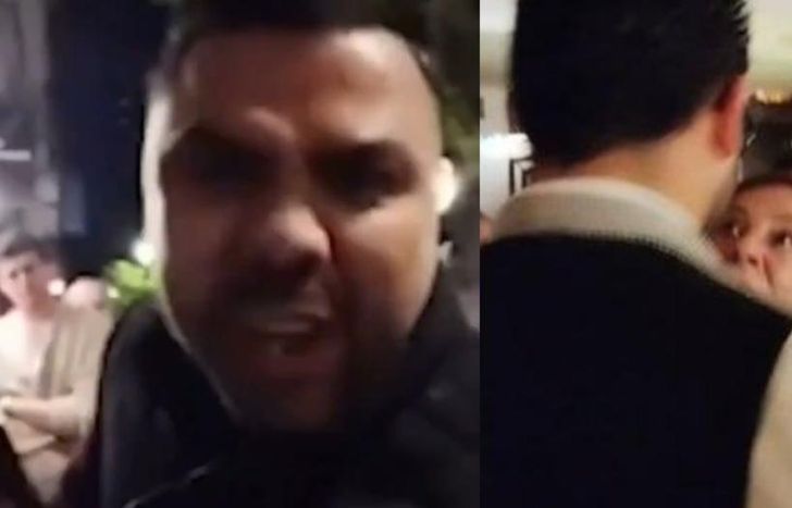 Hubo empujones e insultos del personal del bar.