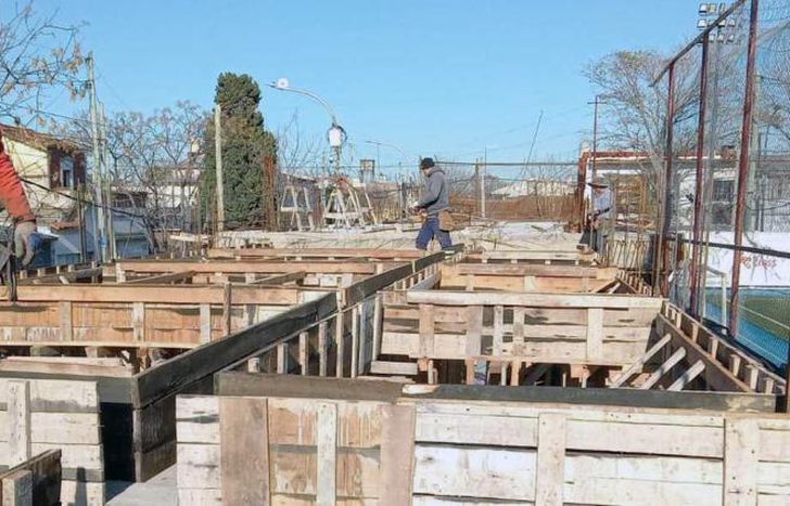 Los trabajos siguen adelante en el predio Javier Zanetti.