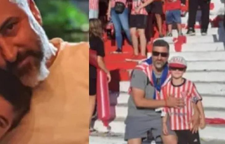 Alejandro y su hijo, en un posteo del 23 de junio.