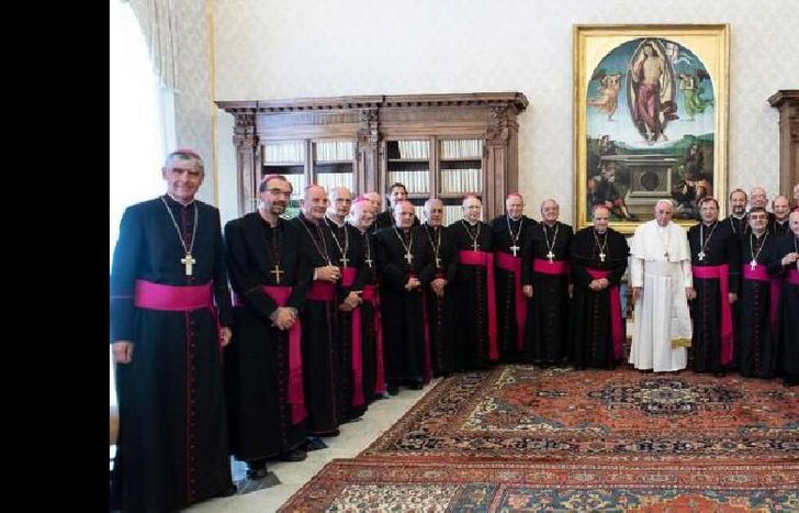 El Sumo Pontifice saludó a los prelados que le contaron realidad de sus diócesis.