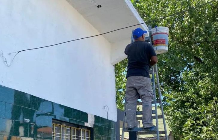 En las últimas semanas hubo pintura en más de 25 sedes.