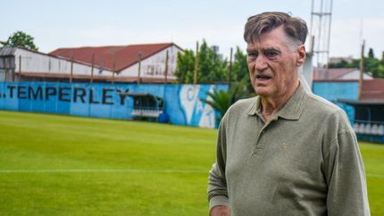 Ricardo Rezza, un emblema de Temperley en el 113 aniversario del club.