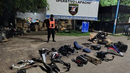 Las motopartes estaban en un camión que se dirigía a Jujuy.