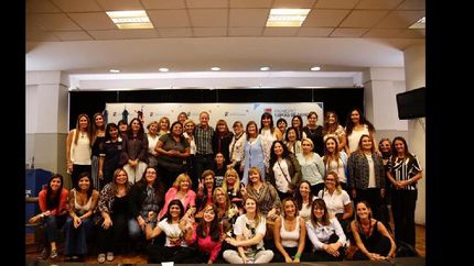 Martín compartió un encuentro con mujeres en el Salón Eva Perón