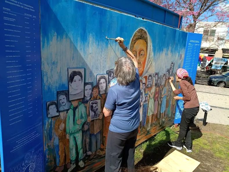 La obra estuvo a cargo de la artista Patricia Fiora.