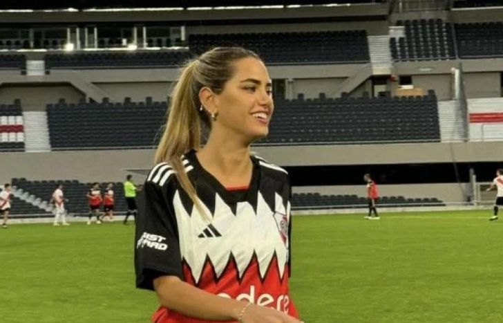 Sabrina, en un evento en River.