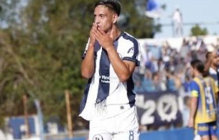 Domínguez festeja el gol del triunfo.