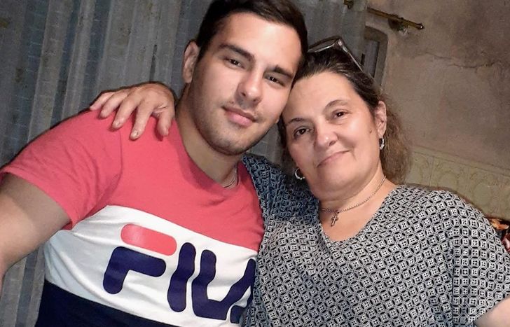 Emanuel Bugallo y su mamá, Gladys Ruiz.