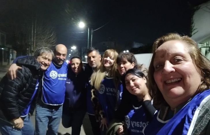 Los miembros del Rotary Turdera se unieron a una iniciativa internacional.&nbsp;