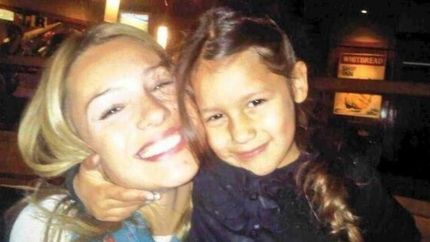 La modelo y su hija.