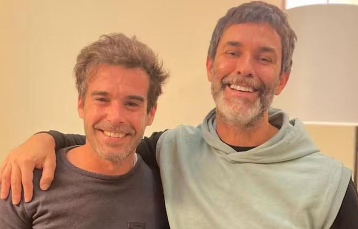Nicolás Cabré y Mariano Martínez, juntos.