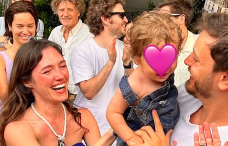 Cande Vetrano y Andrés Gil, de festejo.&nbsp;