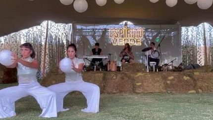 Estuvo en el Hipódromo de San Isidro participando del evento masivo que reúne a músicos del mundo.