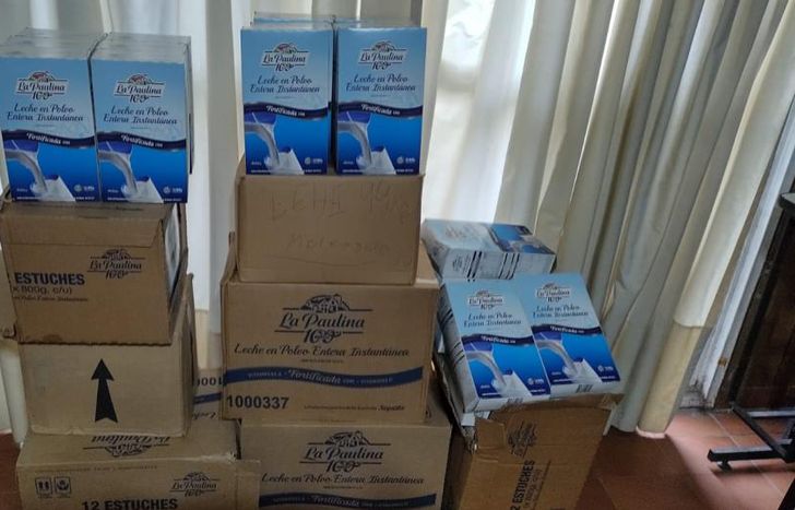 Los 100 kilos de leche serán entregados a los vecinos de los distintos barrios de Lomas.